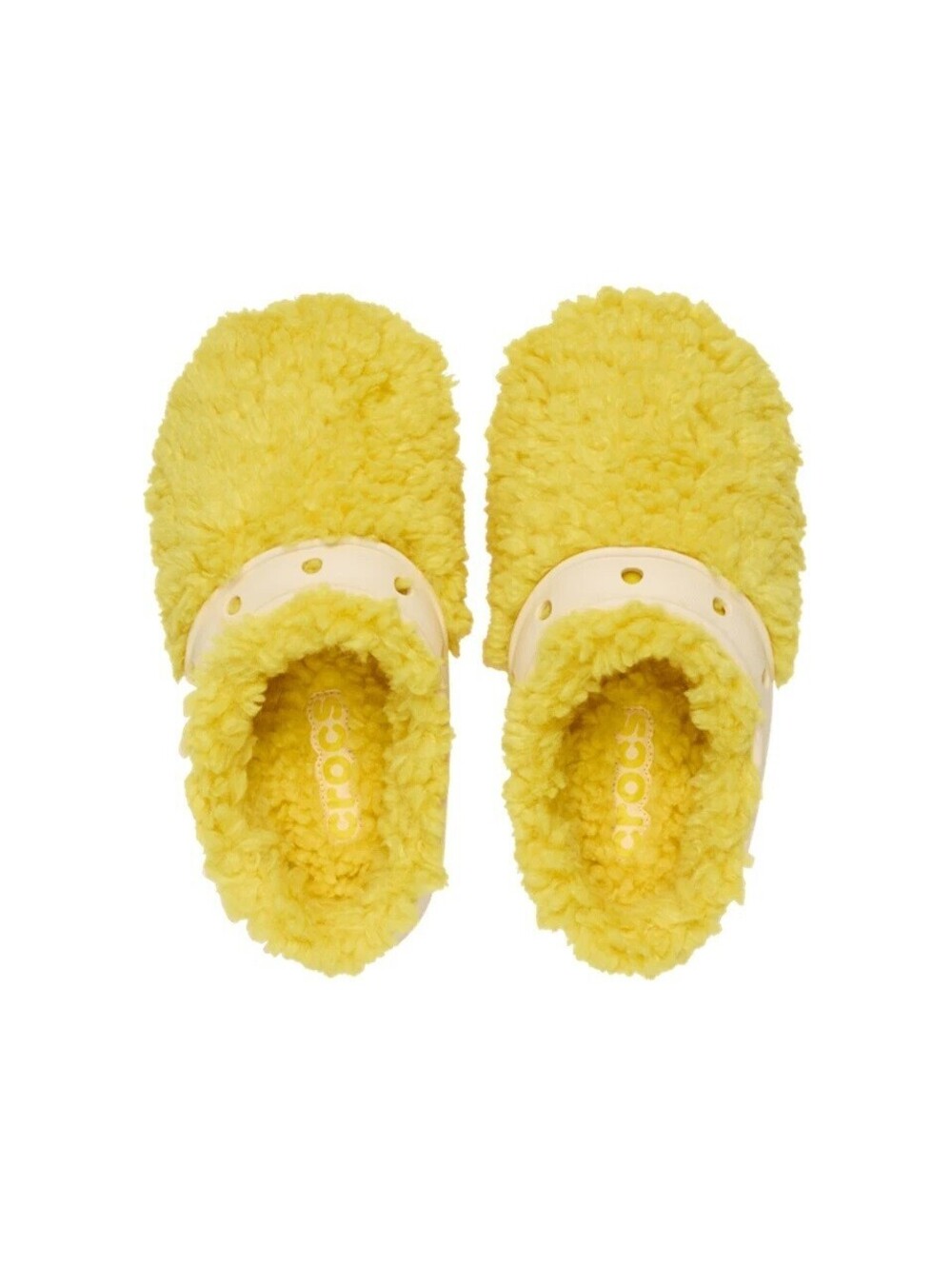 CROCS The Thing Winter Cold Weather Clogs Shoes Fuzzy Sunflower Mens 8 Womens 10